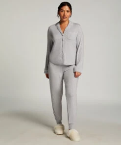 Veste à Manches Longues En Jersey Essential - Gris -Catrin La Lingerie Boutique 201752 3