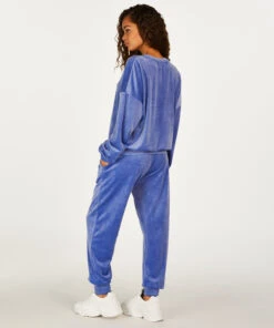 Pantalon De Jogging Velours - Bleu -Catrin La Lingerie Boutique 201767 4