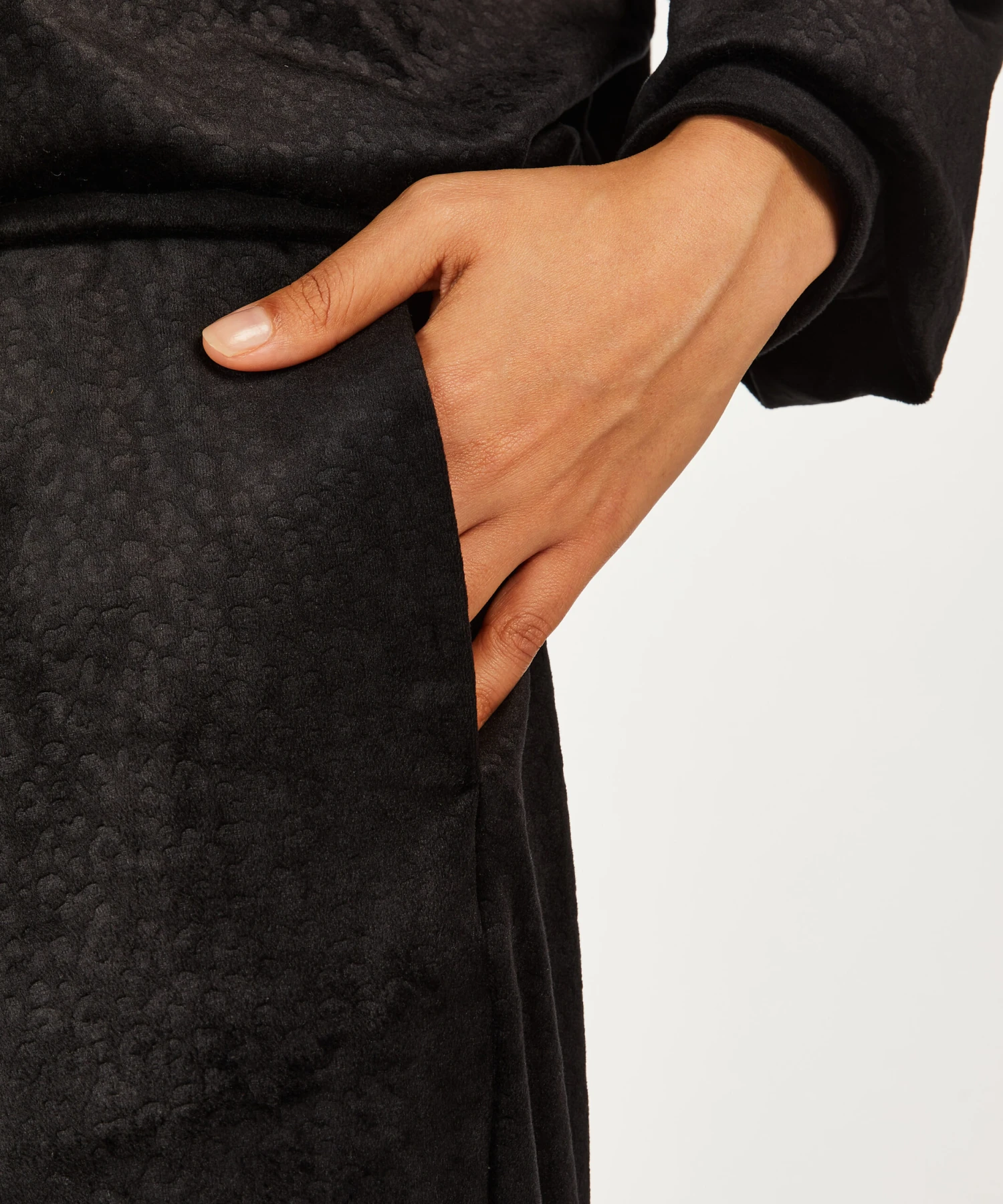 Pantalon De Jogging Velours - Noir 4 Pantalon De Jogging Velours - Noir – Image 2