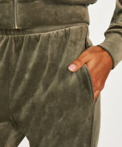 Pantalon De Jogging Velours - Vert -Catrin La Lingerie Boutique 201789 2