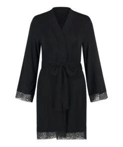 Peignoir Court - Noir -Catrin La Lingerie Boutique 201793 5