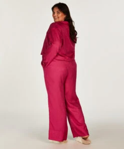 Veste à Manches Longues Satin - Rose -Catrin La Lingerie Boutique 201813 13