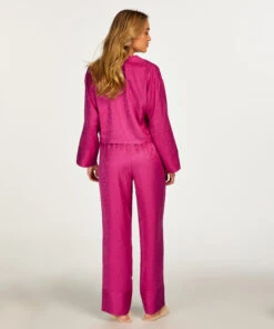 Veste à Manches Longues Satin - Rose -Catrin La Lingerie Boutique 201813 4