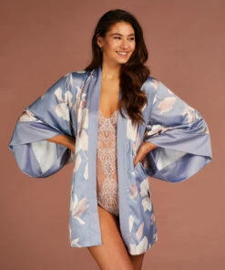 Kimono Isla - Bleu -Catrin La Lingerie Boutique 201820 3