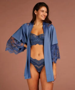 Kimono Sophia - Bleu 11 Kimono Sophia - Bleu -Catrin La Lingerie Boutique 201821 3
