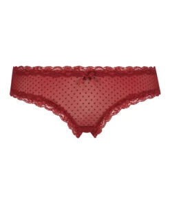 Slip Brésilien V-shape Mesh - Rouge 10 Slip Brésilien V-shape Mesh - Rouge -Catrin La Lingerie Boutique 201834 5