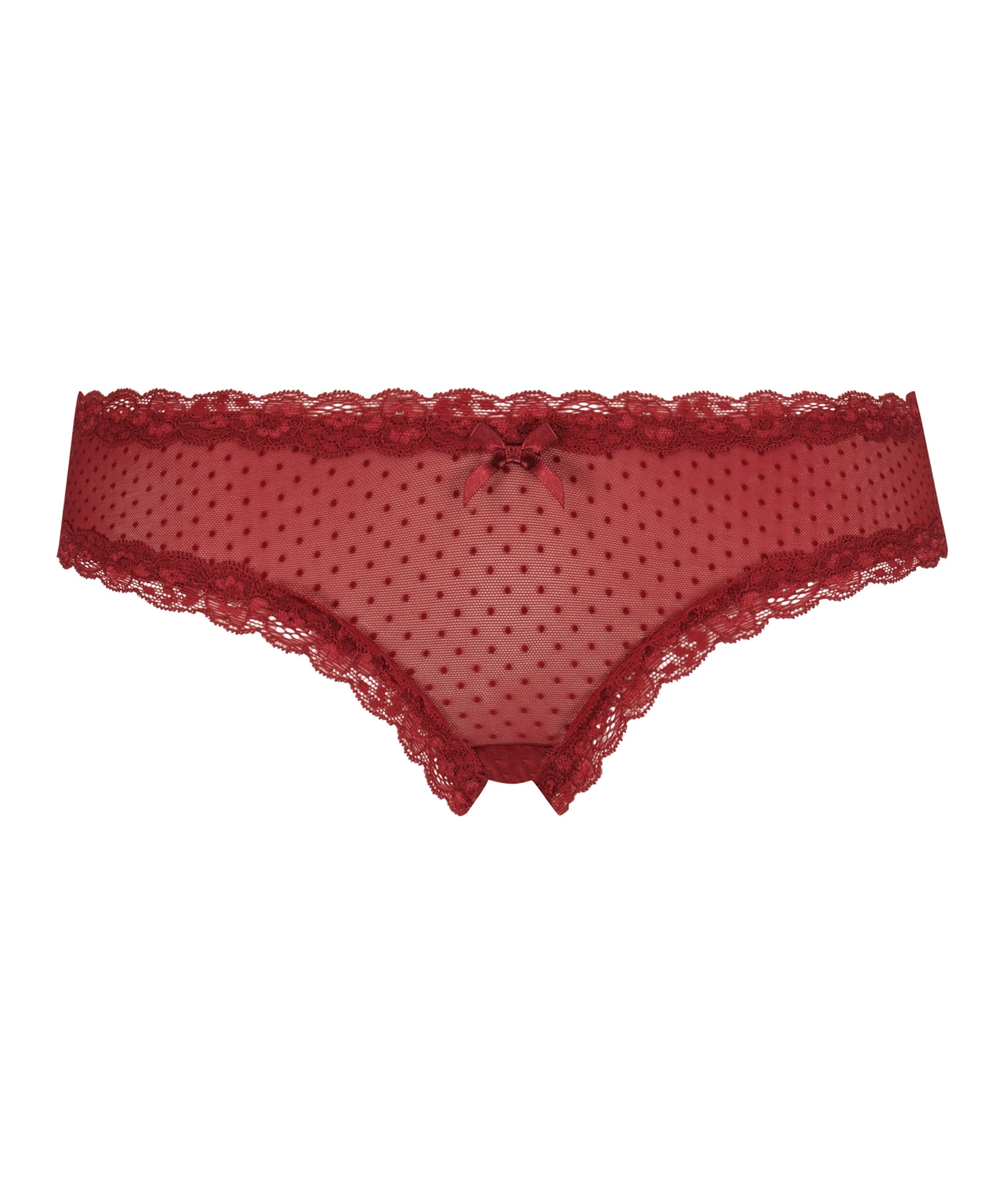 Slip Brésilien V-shape Mesh - Rouge 6 Slip Brésilien V-shape Mesh - Rouge – Image 4