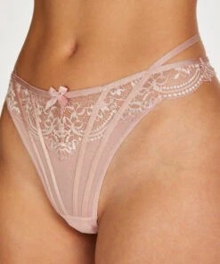 String Taille Haute Kirsty - Rose -Catrin La Lingerie Boutique 201863 2