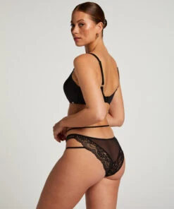 Slip Brésilien Amala - Noir -Catrin La Lingerie Boutique 201874 4