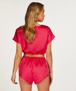 Short De Pijama Satin - Rose -Catrin La Lingerie Boutique 201997 4