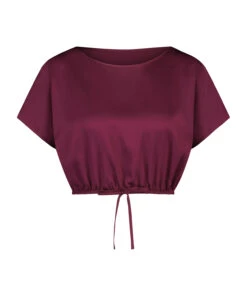 Top Court En Satin - Violet 12 Top Court En Satin - Violet -Catrin La Lingerie Boutique 202000 5