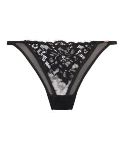 Slip Brésilien échancré Jacqueline - Noir -Catrin La Lingerie Boutique 202050 5