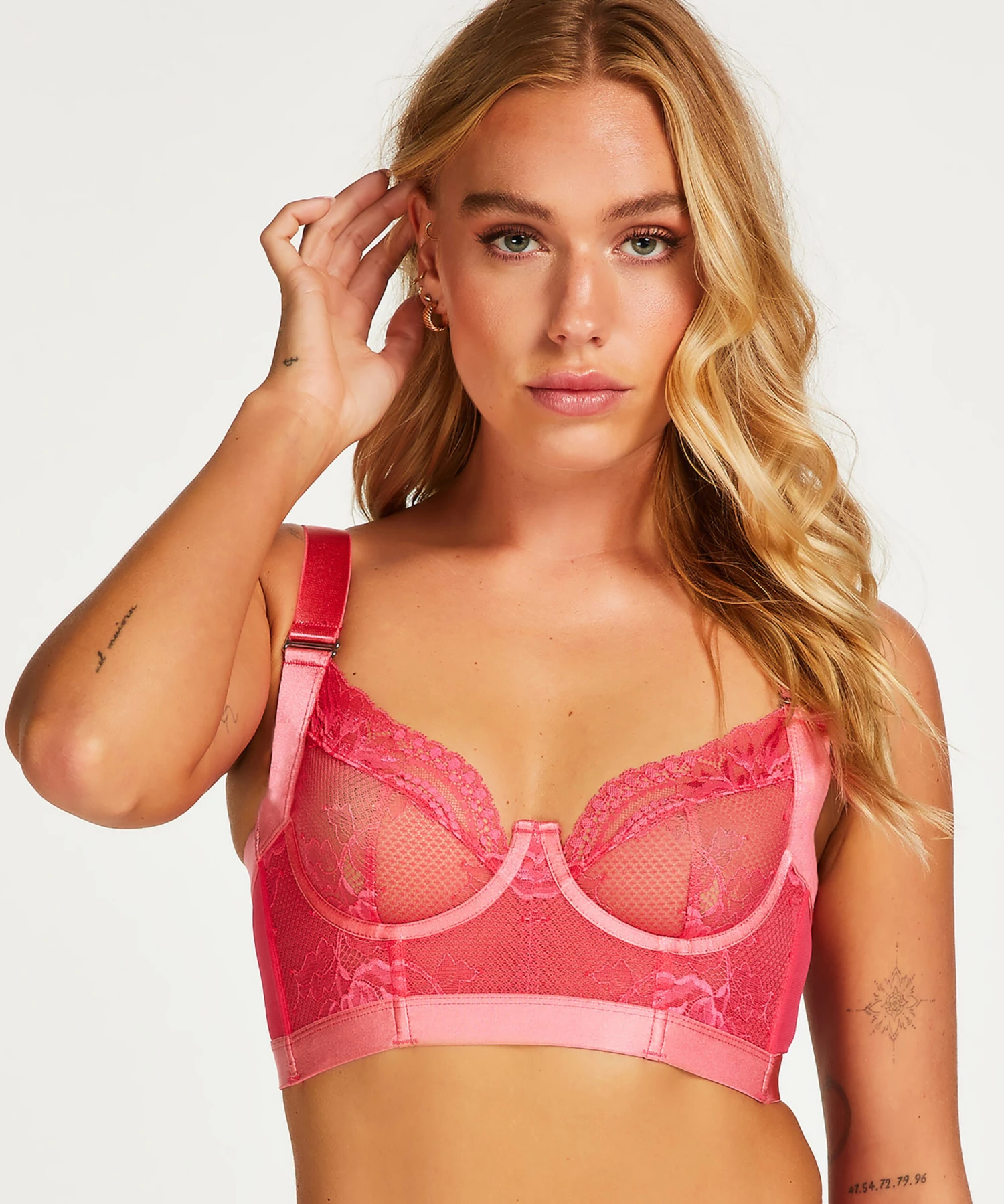 Soutien-gorge Bustier Non Rembourré à Armatures Hana - Rose 3 Soutien-gorge Bustier Non Rembourré à Armatures Hana - Rose
