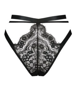 Slip Brésilien Ouvert Talluha - Noir -Catrin La Lingerie Boutique 202129 6