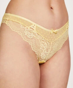 Slip Brésilien Tonia - Jaune -Catrin La Lingerie Boutique 202247 2