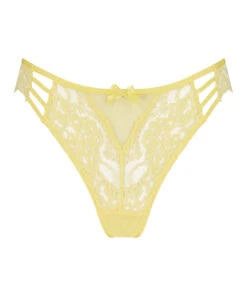 Slip Brésilien échancré Belle - Jaune -Catrin La Lingerie Boutique 202253 5