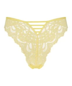 Slip Brésilien échancré Belle - Jaune -Catrin La Lingerie Boutique 202253 6