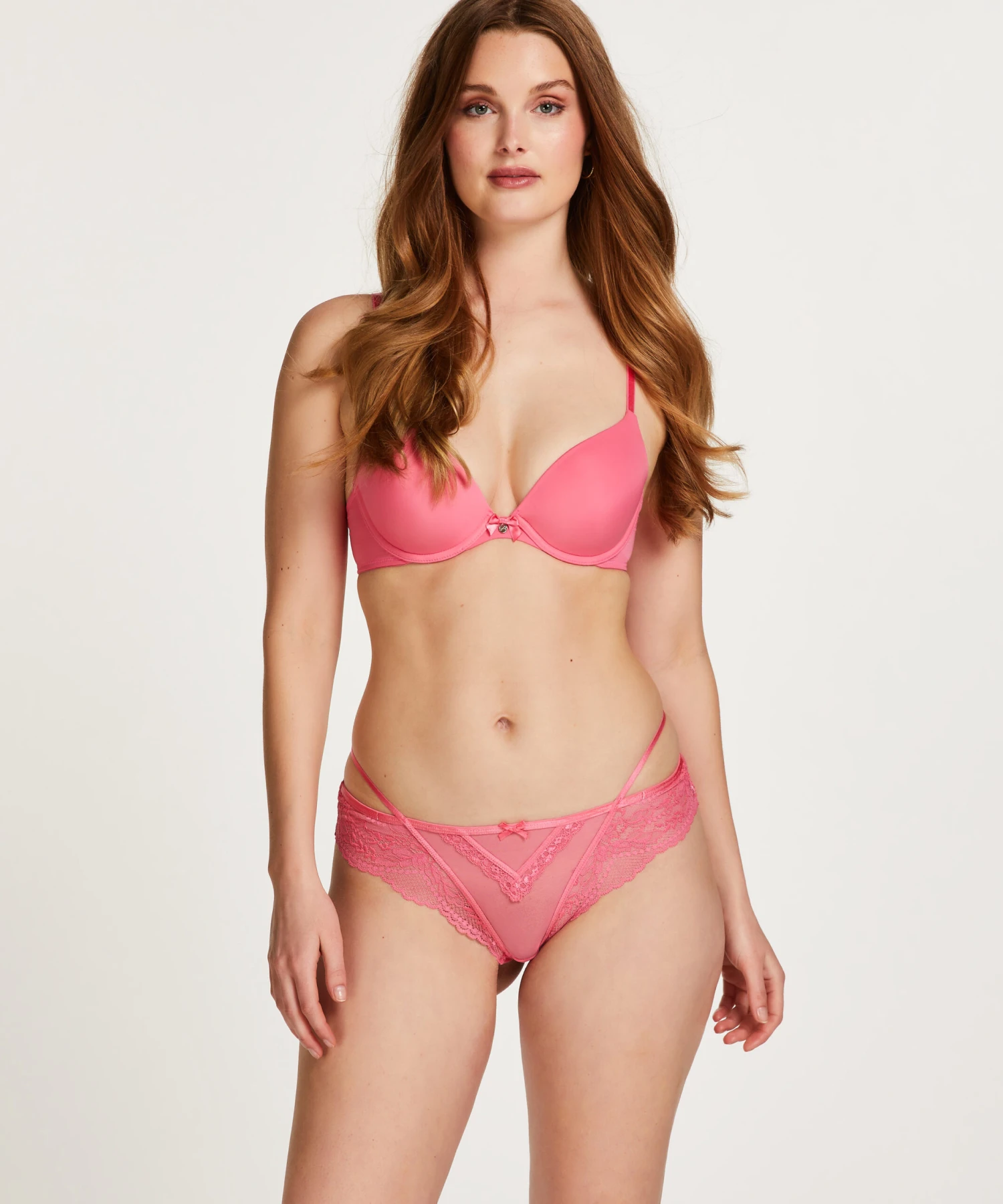 Slip Brésilien Anna - Rose 3 Slip Brésilien Anna - Rose