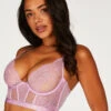 Soutien-gorge à Armatures Non-préformé Longline Honey - Violet -Catrin La Lingerie Boutique 202298 1