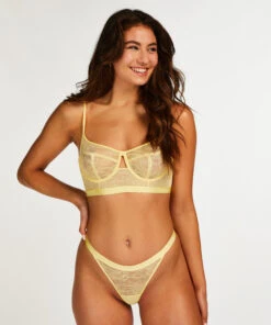 String Taille Haute Fire - Jaune
