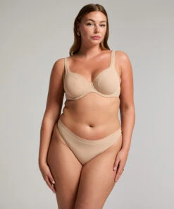 Soutien-gorge à Armatures Non-préformé En Maille - Beige -Catrin La Lingerie Boutique 202311 3