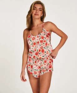 Satin Shorts - Blanc