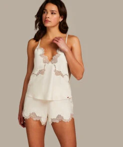 Débardeur En Dentelle Sophia - Blanc -Catrin La Lingerie Boutique 202333 3