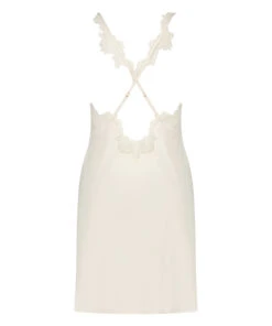 Nuisette Lace Satin - Blanc -Catrin La Lingerie Boutique 202335 6