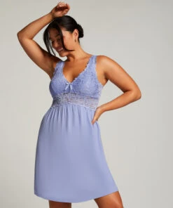 Nuisette Nora Dentelle - Bleu