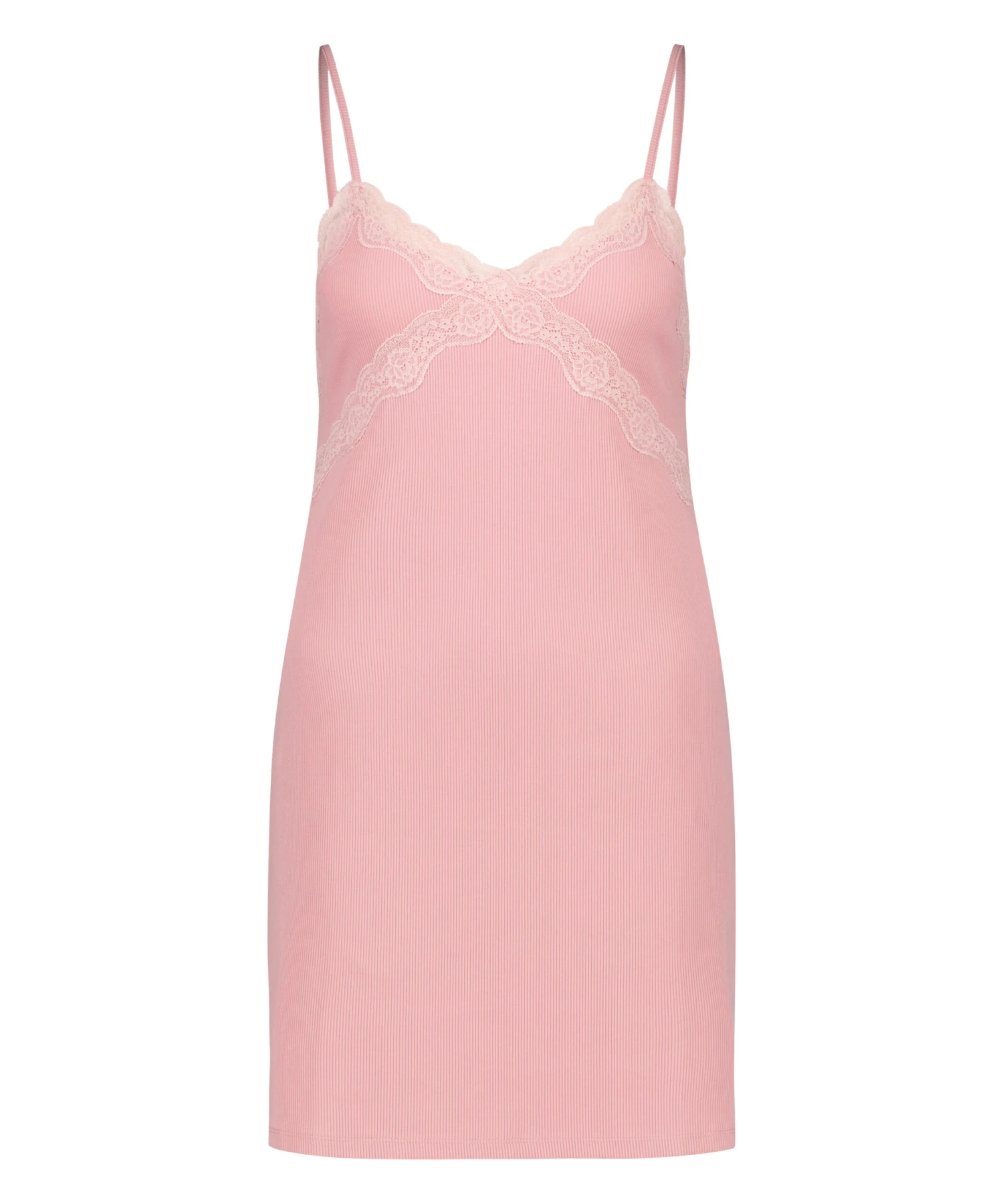 Robe En Dentelle Et Modal - Rose 6 Robe En Dentelle Et Modal - Rose – Image 4