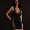 Slipdress Pleasure - Noir -Catrin La Lingerie Boutique 202346 1