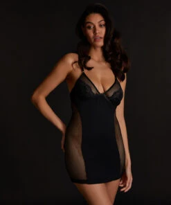 Slipdress Pleasure - Noir