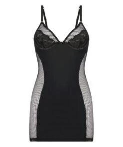 Slipdress Pleasure - Noir 10 Slipdress Pleasure - Noir -Catrin La Lingerie Boutique 202346 5