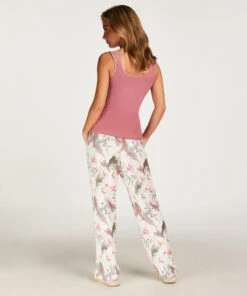 Tall Pantalon De Pyjama Woven - Blanc -Catrin La Lingerie Boutique 202354 4