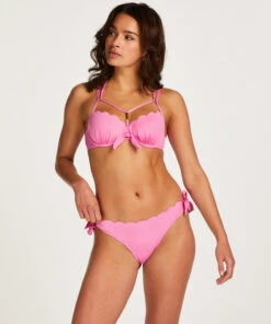 Bas De Bikini Scallop - Rose