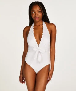 Maillot De Bain Scallop - Blanc