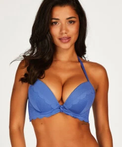 Haut De Bikini Préformé à Armatures Scallop - Bleu