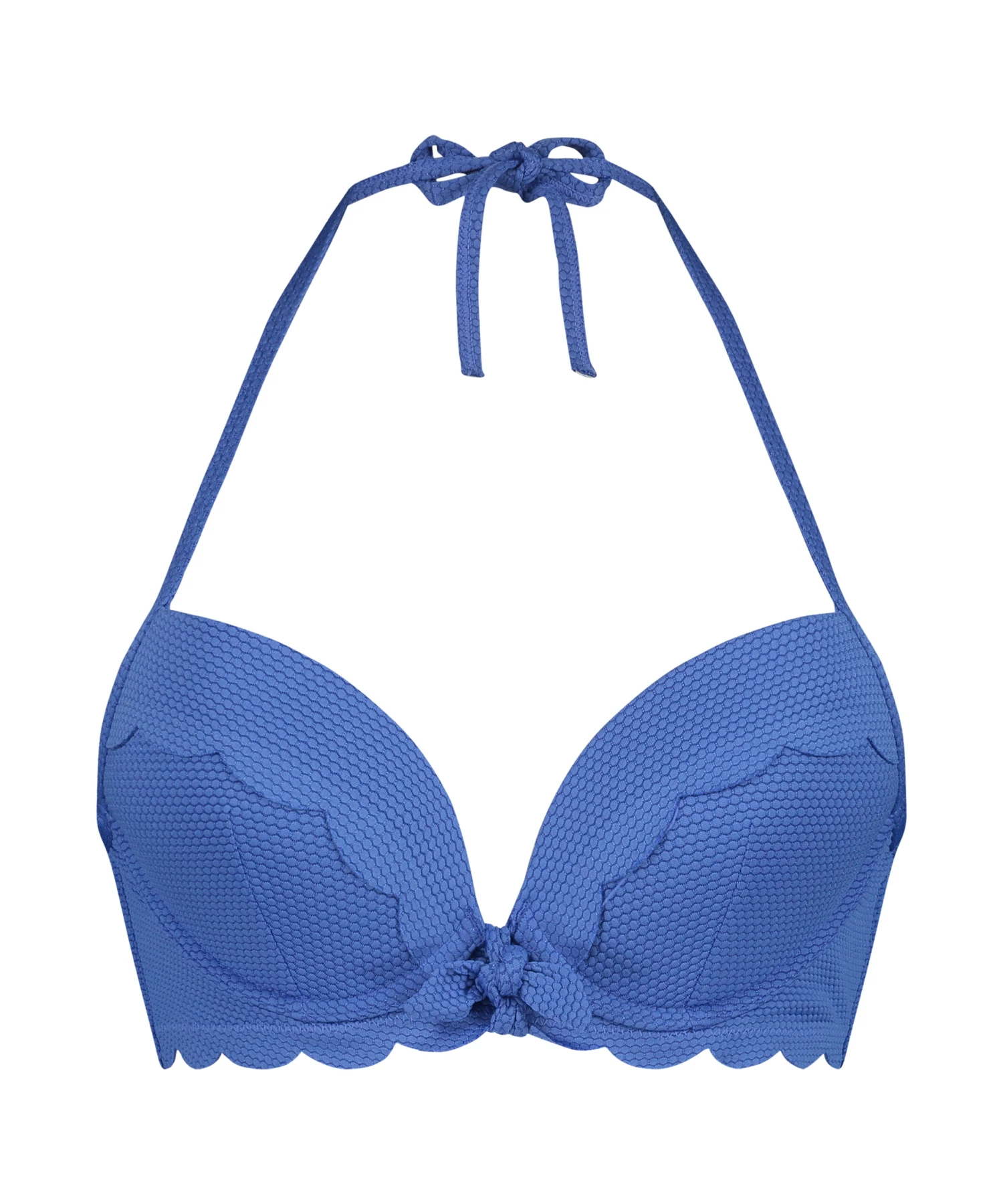 Haut De Bikini Préformé à Armatures Scallop - Bleu 7 Haut De Bikini Préformé à Armatures Scallop - Bleu – Image 5