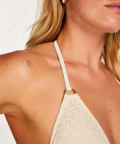 Triangle Crochet Lurex - Blanc -Catrin La Lingerie Boutique 203057 2