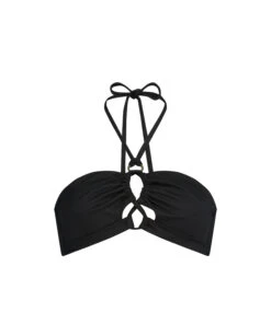 Haut De Bikini Croptop Nero Rib - Noir -Catrin La Lingerie Boutique 203073 5