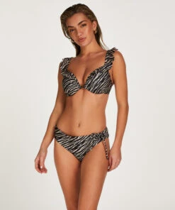 Haut De Bikini Préformé à Armatures Zebra - Marron -Catrin La Lingerie Boutique 203092 3