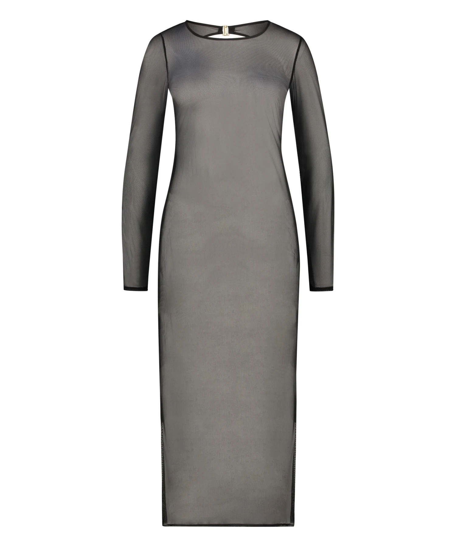 Robe Longue Extra-fine - Noir 7 Robe Longue Extra-fine - Noir – Image 5