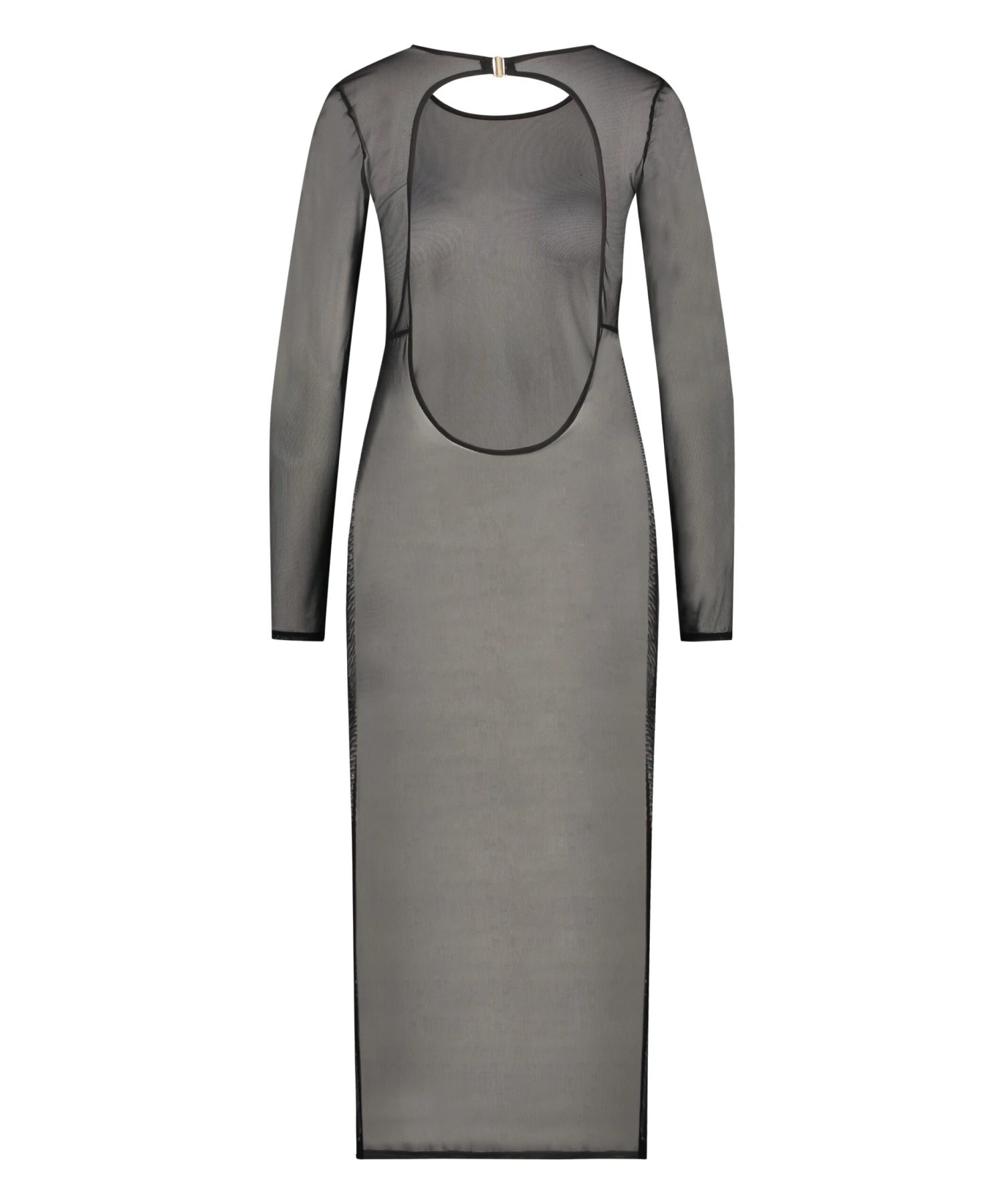 Robe Longue Extra-fine - Noir 8 Robe Longue Extra-fine - Noir – Image 6