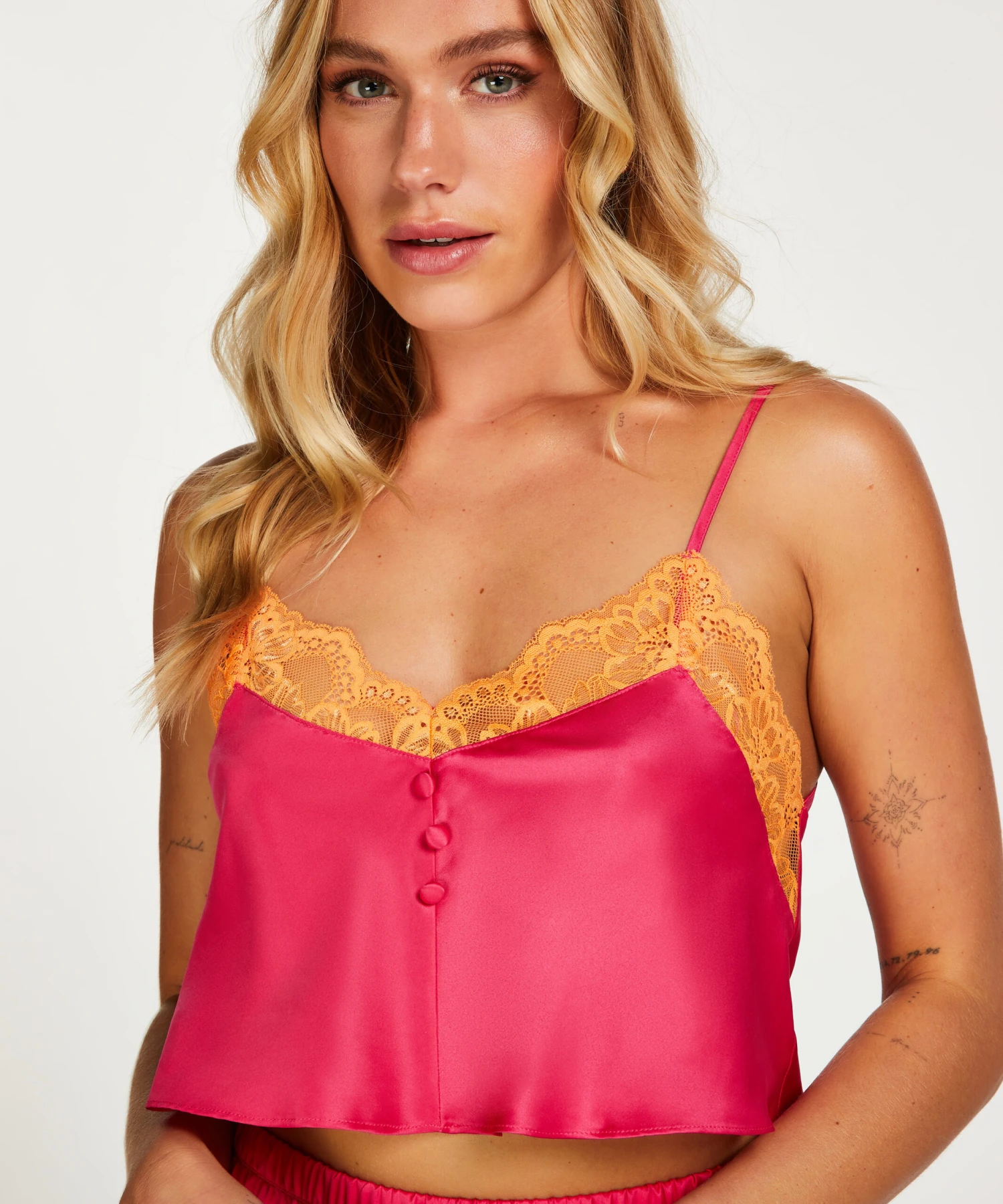 Haut Satin Dentelle - Rose 4 Haut Satin Dentelle - Rose – Image 2