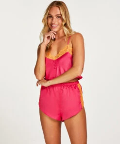 Haut Satin Dentelle - Rose 10 Haut Satin Dentelle - Rose -Catrin La Lingerie Boutique 203835 3