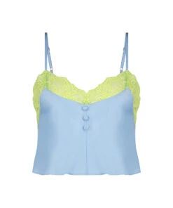 Haut Satin Dentelle - Bleu 12 Haut Satin Dentelle - Bleu -Catrin La Lingerie Boutique 203837 5