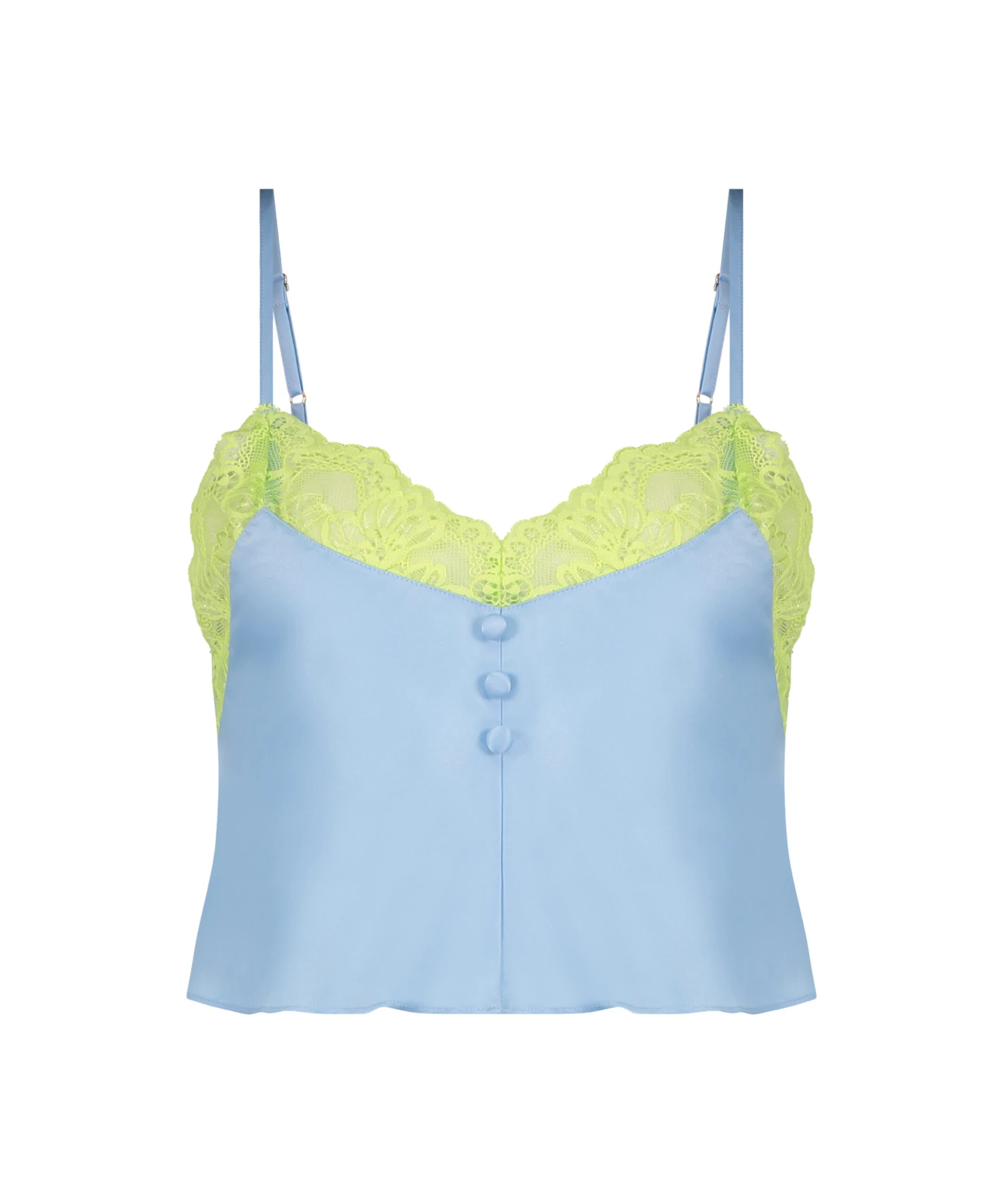 Haut Satin Dentelle - Bleu 7 Haut Satin Dentelle - Bleu – Image 5