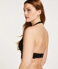 Brassière Halter Préformée Marine - Noir -Catrin La Lingerie Boutique 203853 4